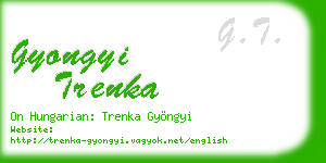 gyongyi trenka business card